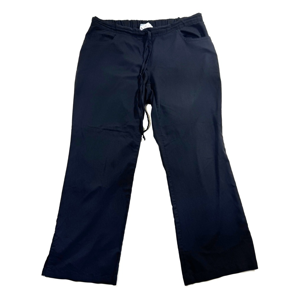 Grey's Anatomy Professional Wear Black Drawstring Scrub Pants M‎ Petite Uniform